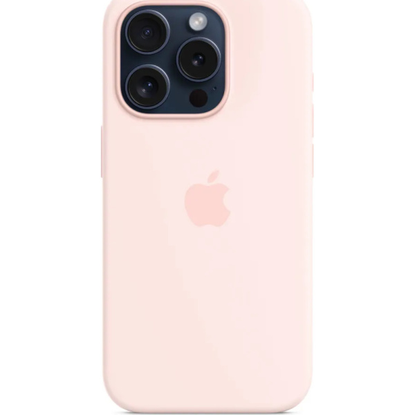 Чехол Apple для iPhone 15 Pro Silicone с MagSafe розовый 2